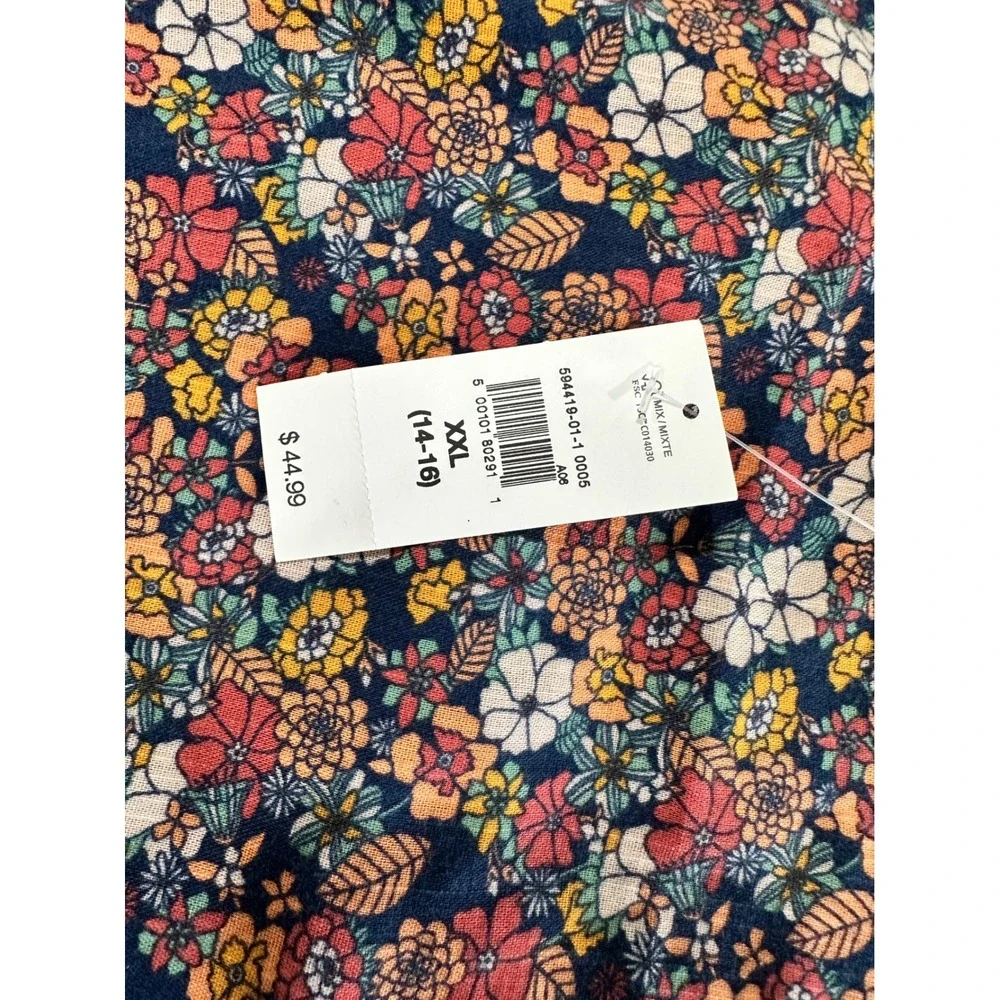 Gap Kids Girls XXL 14-16‎ Floral Cut-Out Sleeveless Dress Multi-Color